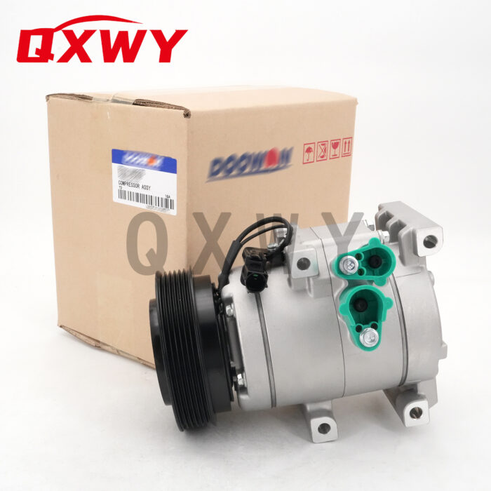 OEM AC Compressor, Directly Compatible with Hyundai Santa Fe II Models 2005-2012, R134a Refrigerant OE 97701-2B400 977012B400